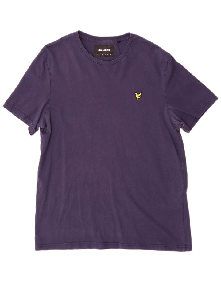 Ανδρικό T-Shirt LYLE & SCOTT Top Large Navy Blue Cotton