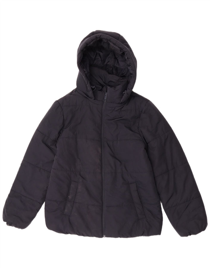 Marks & Spencer Γυναικείο μπουφάν με κουκούλα UK 12 Medium Navy Blue