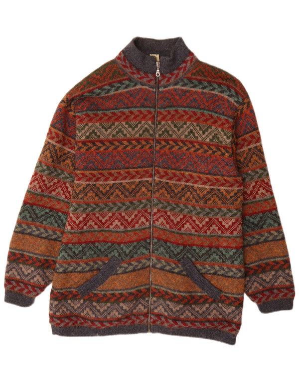 Waliki Γυναικείο πουλόβερ Longline Cardigan UK 18 XL Πολύχρωμο γεωμετρικό