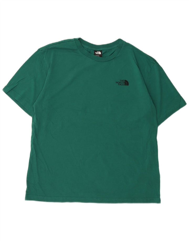 Ανδρικό γραφικό T-Shirt North Face Top Μεσαίο πράσινο βαμβακερό