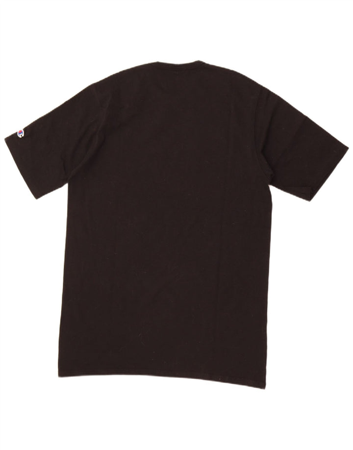 Ανδρικό γραφικό T-Shirt Champion Top μεγάλο μαύρο βαμβακερό