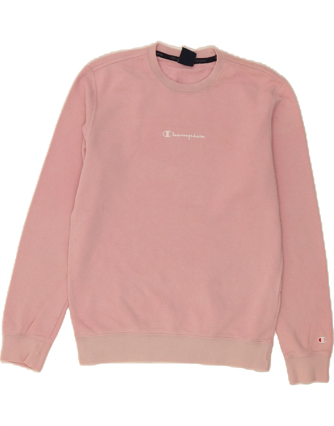 CHAMPION Womens Sweatshirt Jumper UK 14 Medium Pink Cotton Vintage Champion and Second-Hand Champion from Messina Hembry 