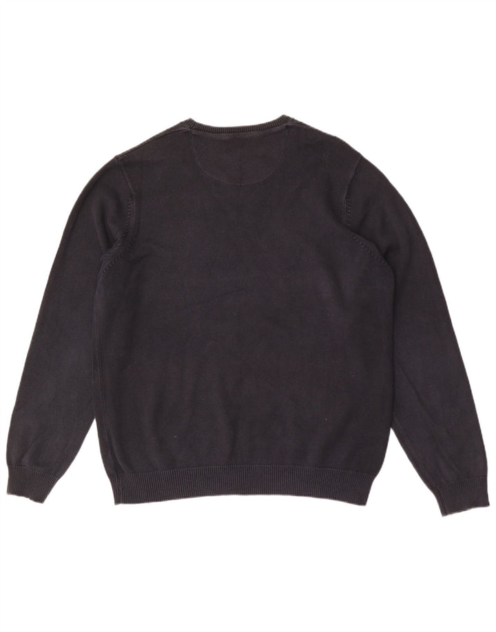 Ανδρικό πουλόβερ Marks & Spencer Regular Fit Crew Neck Jumper Μεσαίο μαύρο