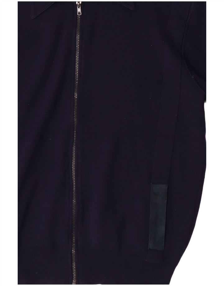 Vintage Ανδρική Ζακέτα πουλόβερ Μαλλί μεσαίου Navy