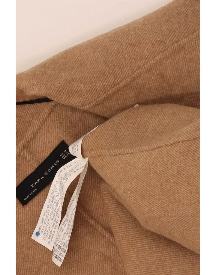 Zara Γυναικείο πουλόβερ Longline Cardigan UK 14 Medium Beige