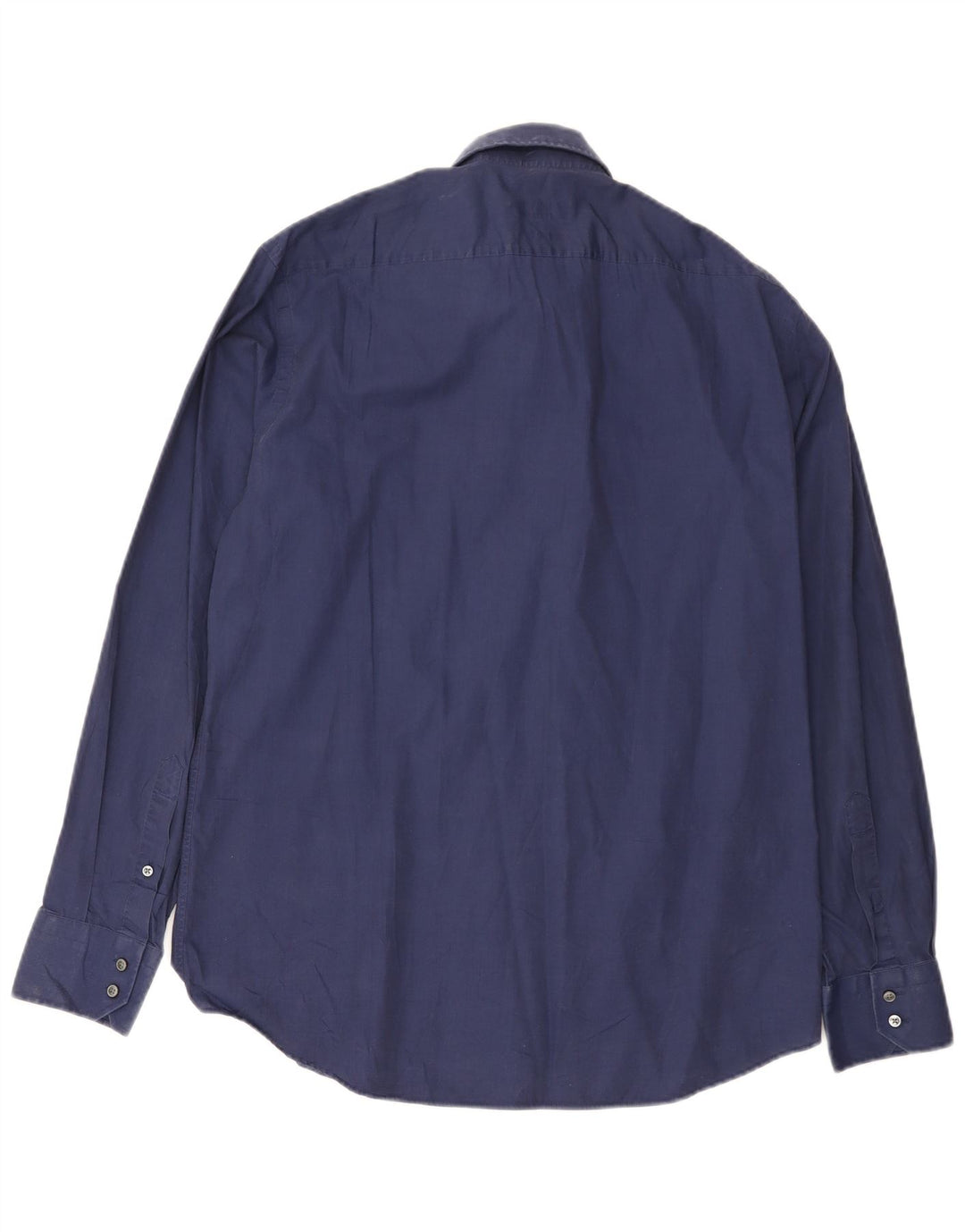 Ανδρικό πουκάμισο Hugo Boss Regular Fit Νούμερο 41 Μεγάλο Navy Blue βαμβακερό