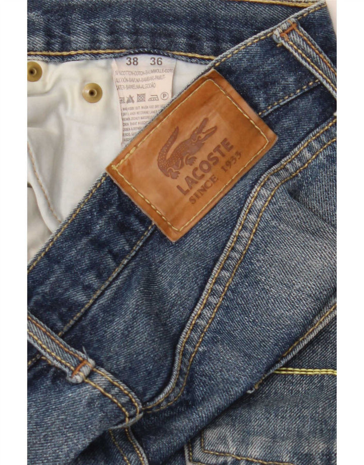 Ανδρικό τζιν Lacoste ίσιο W36 L30 Μπλε βαμβακερό