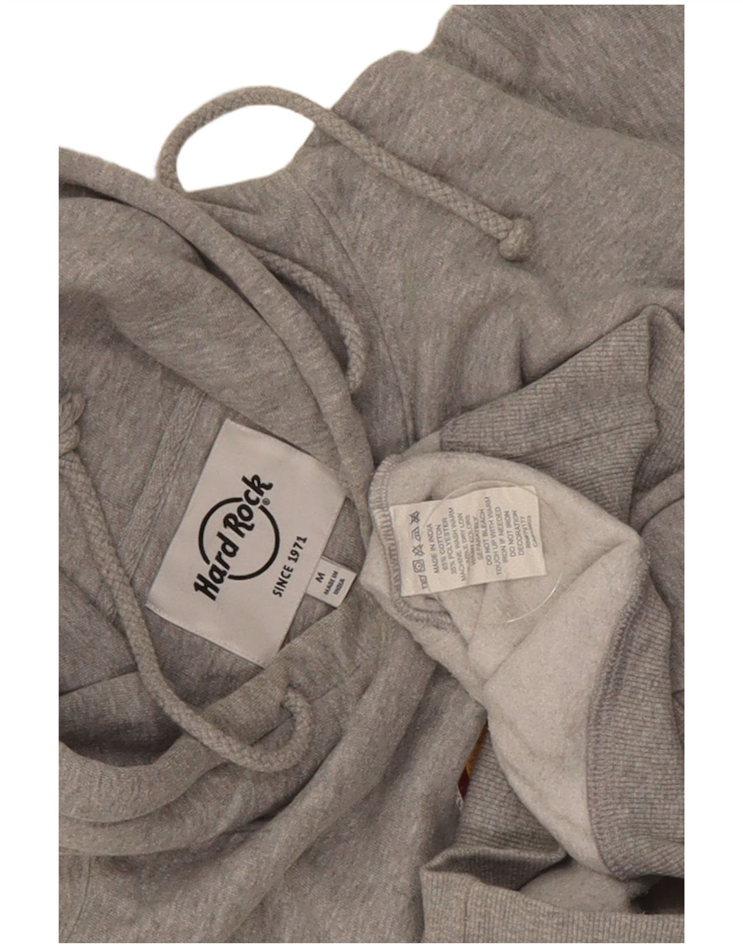 Hard Rock Cafe Mens Piccabilly Circus Hoodie Jumper Medium Grey Flecked