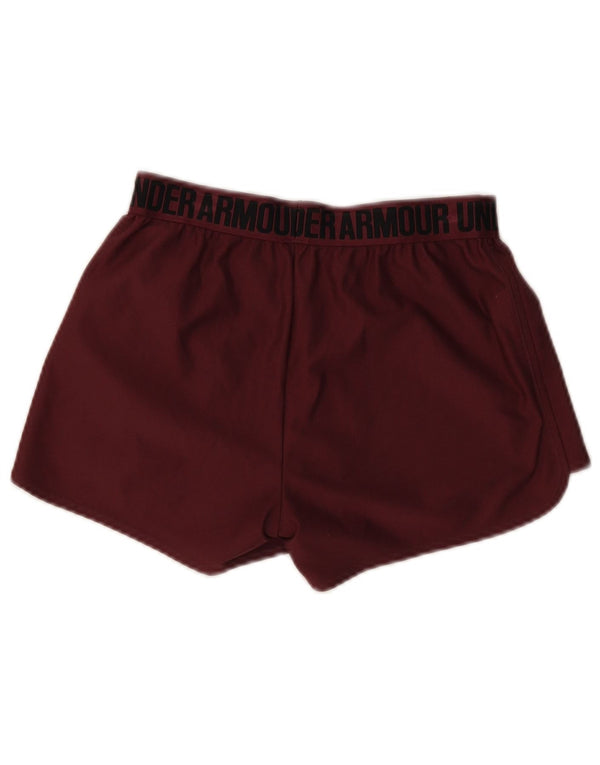 Γυναικείο γραφικό αθλητικό σορτς Under Armour XS μπορντό πολυεστέρα