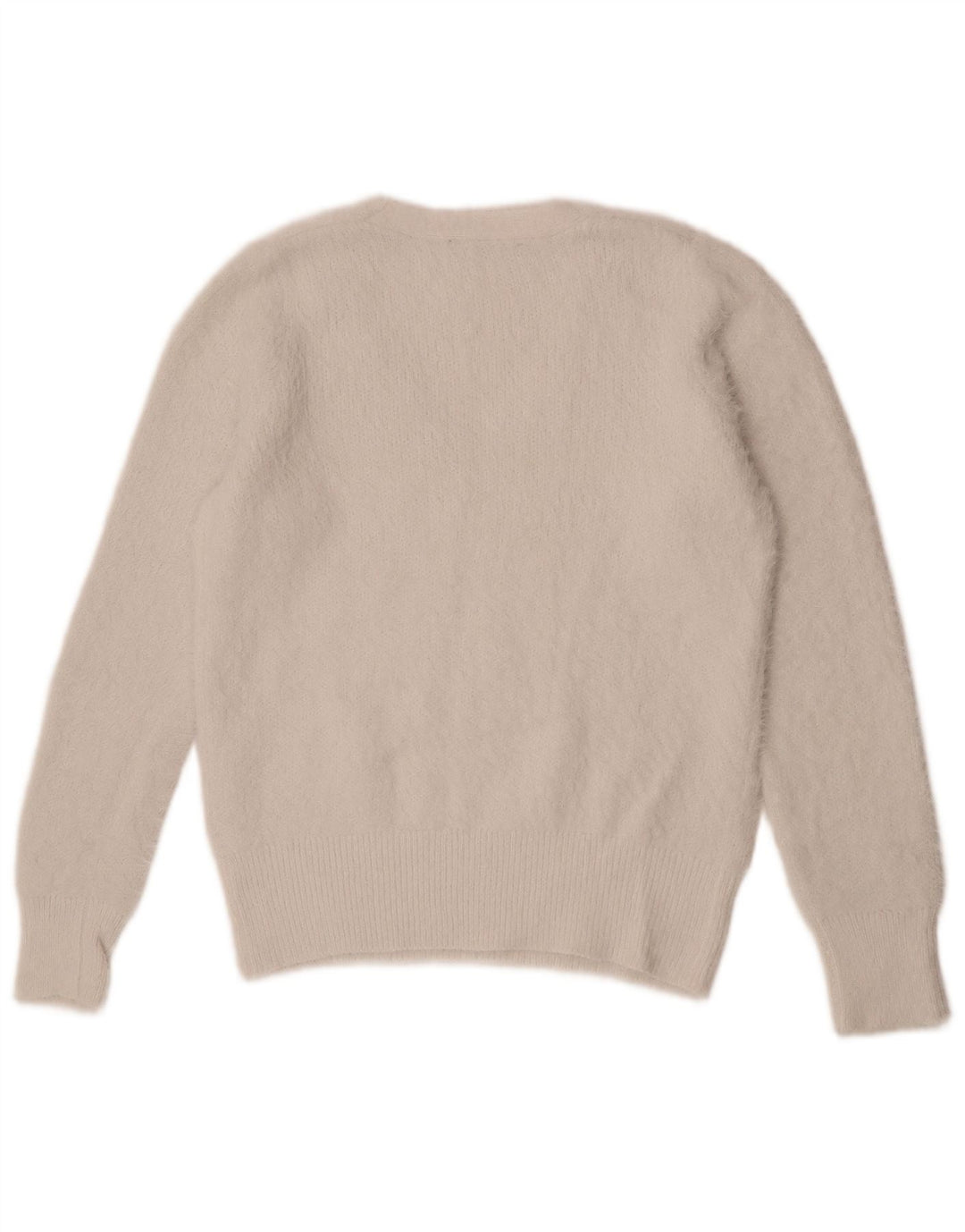 Marks & Spencer Γυναικείο πουλόβερ με V λαιμόκοψη UK 12 Medium Off White