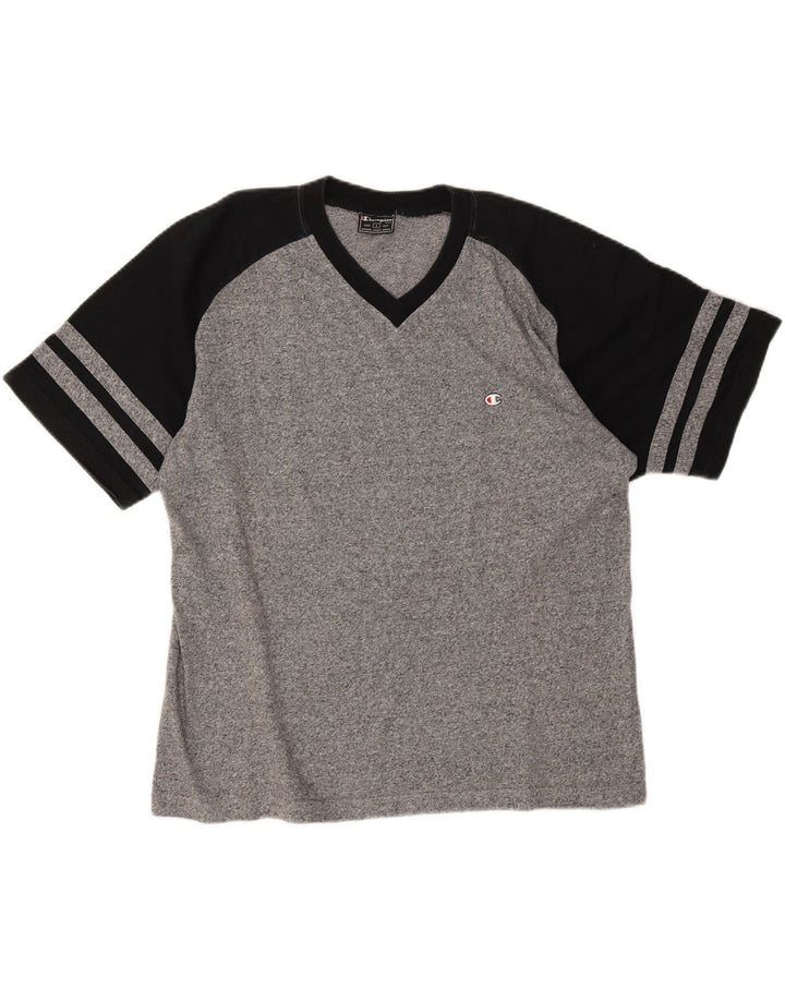 Ανδρικό T-Shirt Champion Top Large Grey Colourblock