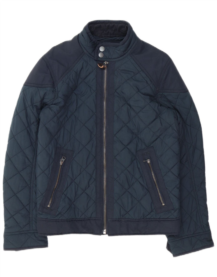 Ανδρικό καπιτονέ μπουφάν Abercrombie & Fitch UK 36 Small Navy Blue Polyester