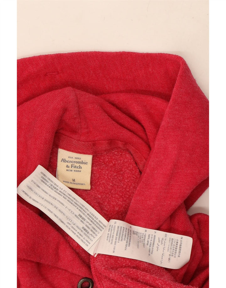Γυναικείο πουλόβερ με κουκούλα με φερμουάρ ABERCROMBIE & FITCH UK 14 Medium Pink