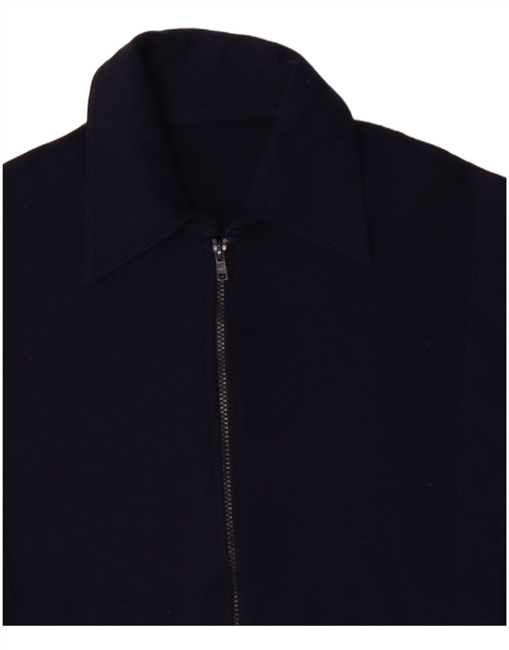 Vintage Ανδρική Ζακέτα πουλόβερ Μαλλί μεσαίου Navy