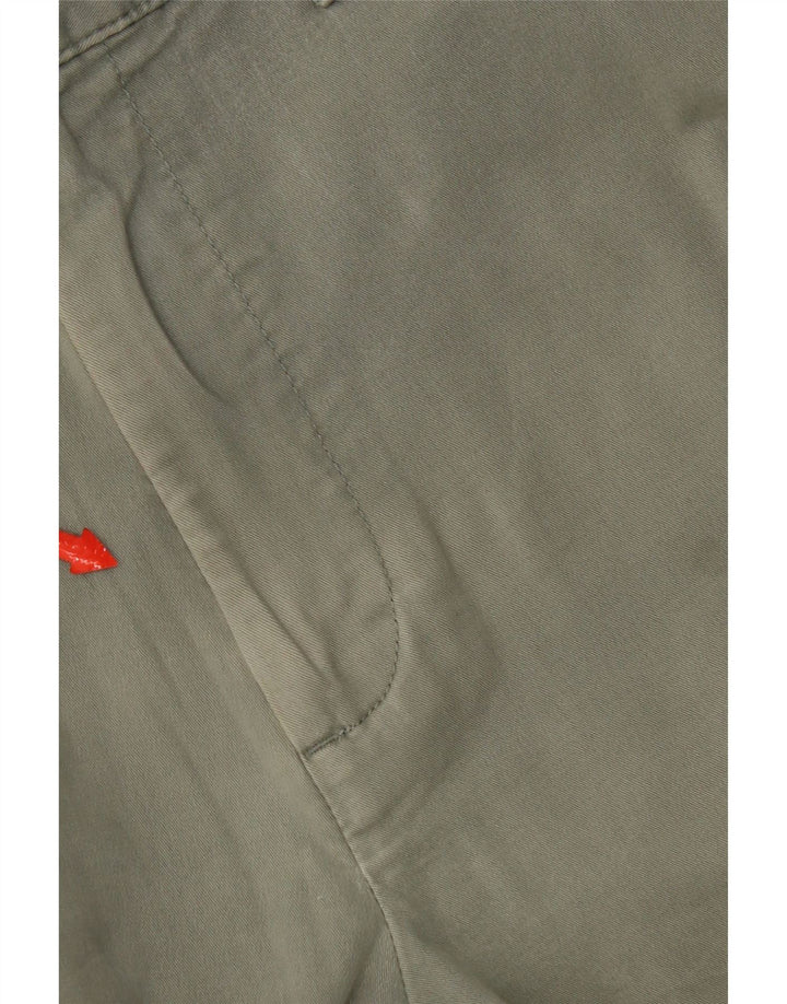 Marks & Spencer Γυναικείο κανονικό παντελόνι Chino W34 L33 Πράσινο βαμβακερό
