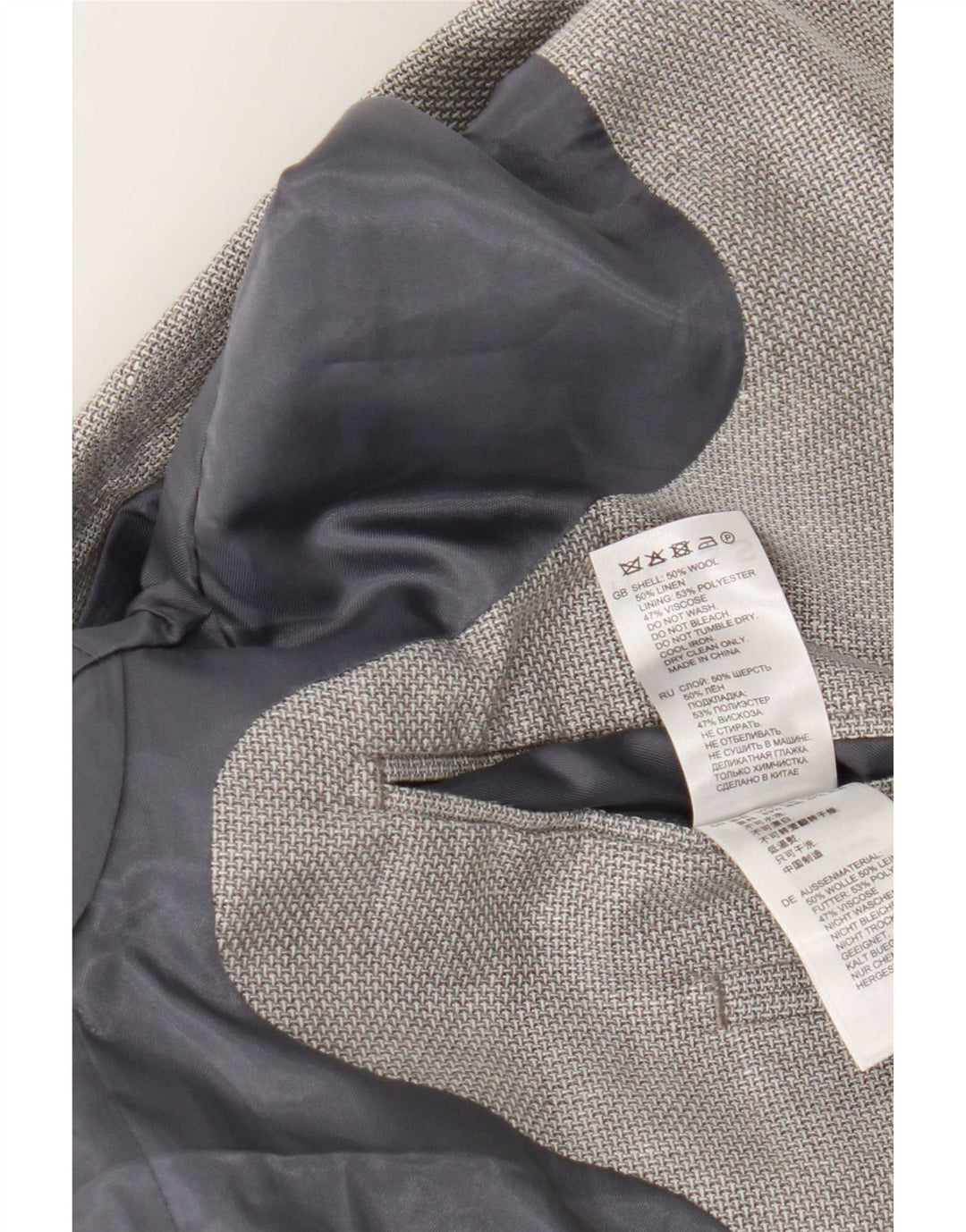Reiss Ανδρικό σακάκι σακάκι με 2 κουμπιά UK 38 Medium Grey Wool