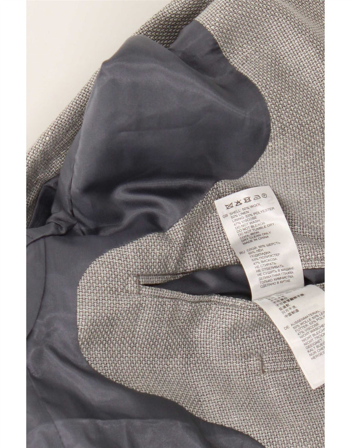 Reiss Ανδρικό σακάκι σακάκι με 2 κουμπιά UK 38 Medium Grey Wool