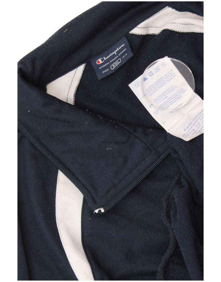 Ανδρική αθλητική φόρμα CHAMPION Top Jacket 2XL Navy Blue Colorblock Polyester