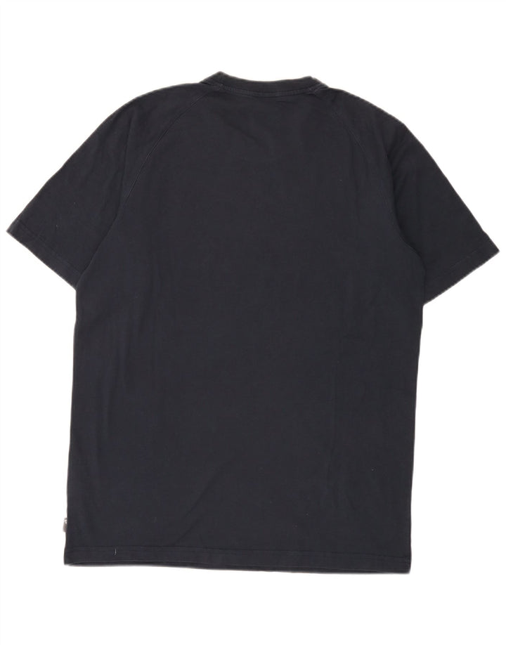 Ανδρικό γραφικό T-Shirt Adidas Top από μεσαίο μπλε ναυτικό βαμβακερό