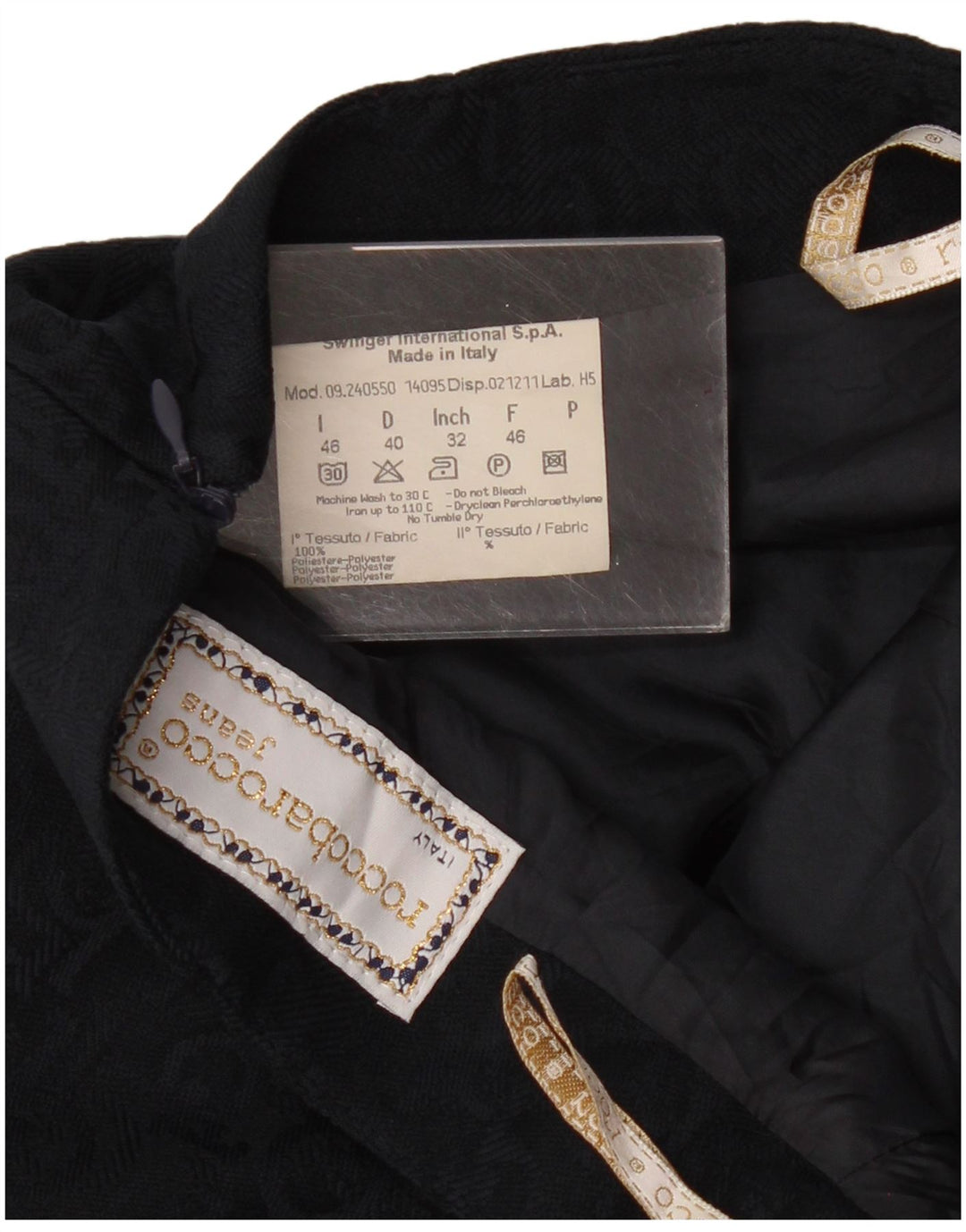 Roccobarocco Γυναικεία γραφική φούστα A-Line IT 46 Large W30 Navy Blue