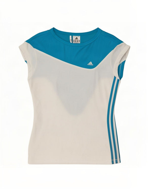 Adidas Γυναικείο T-Shirt Climacool Top UK 18 XL Λευκό πολυεστέρας
