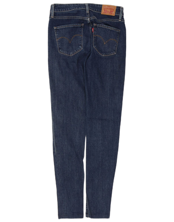 LEVI'S Γυναικείο 721 Ψηλό Skinny Jeans W25 L29 Μπλε βαμβακερό