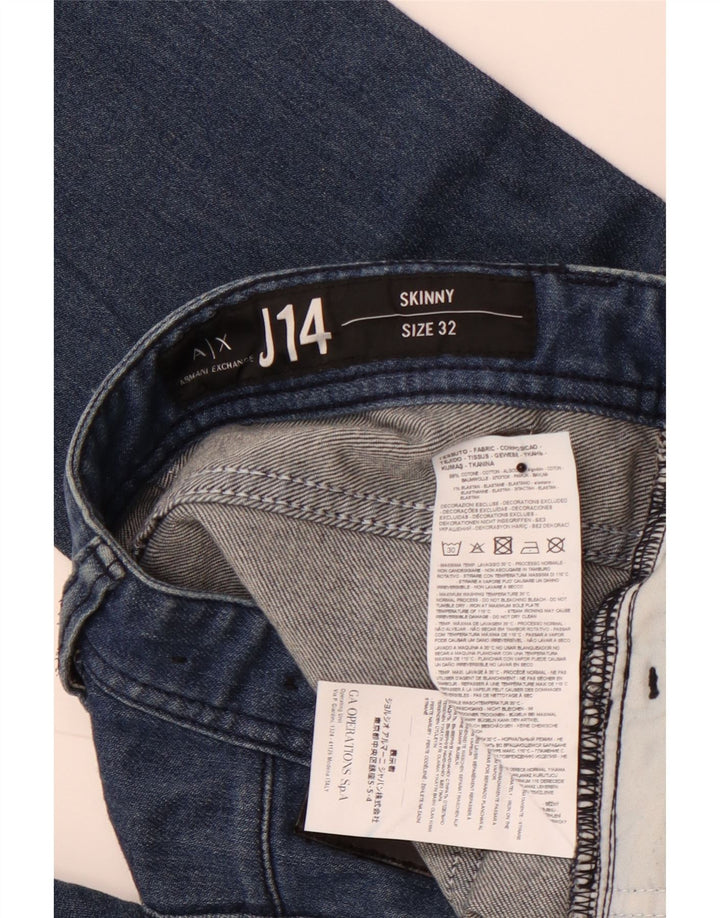 ARMANI EXCHANGE Γυναικείο J14 Skinny Jeans W32 L31 Μπλε βαμβακερό