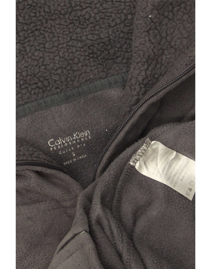 Calvin Klein Γυναικείο Fleece Jacket UK 10 Small Grey Polyester