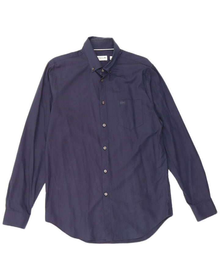 Ανδρικό πουκάμισο Lacoste Regular Fit Size 40 15 1/2 Medium Navy Blue Cotton