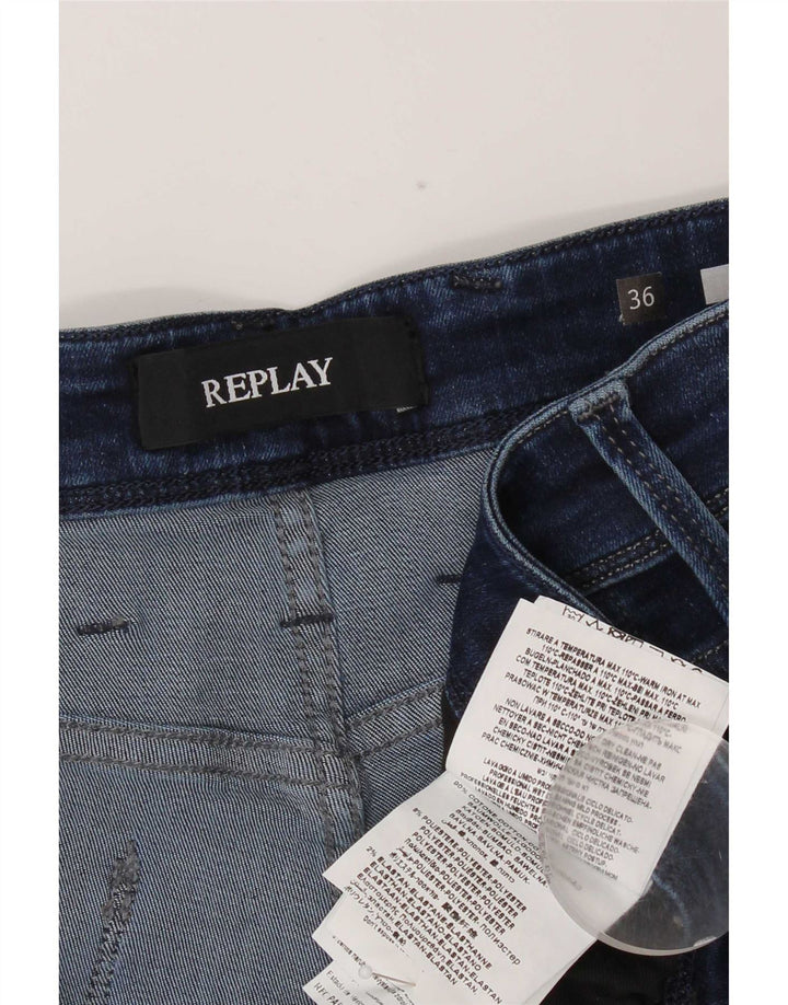 Replay Ανδρικό Slim Jeans W36 L32 Navy Blue Cotton