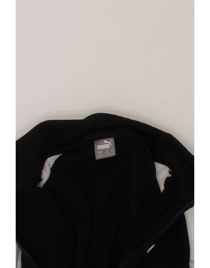PUMA Boys Tracksuit Top Jacket 13-14 Years Black Colourblock Cotton Vintage Puma and Second-Hand Puma from Messina Hembry 