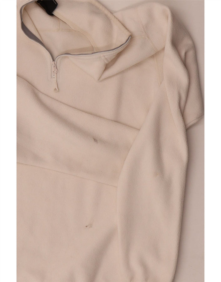 The North Face Ανδρικό φερμουάρ Fleece Jumper Μεσαίο λευκό πολυεστέρας