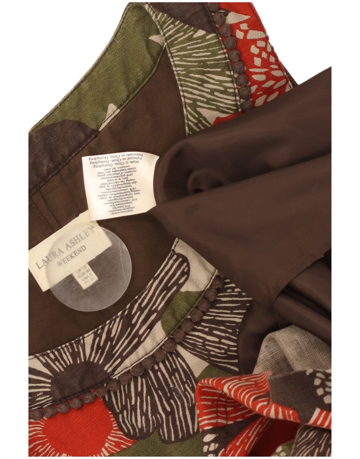 LAURA ASHLEY Γυναικείο φόρεμα Weekend Sheath UK 12 Medium πολύχρωμο