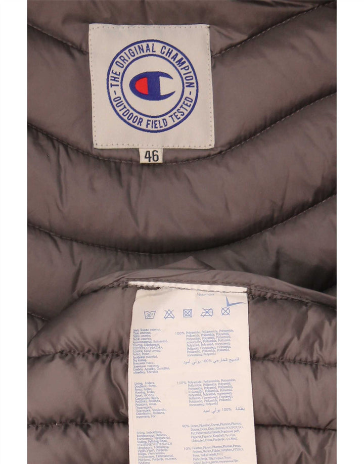 Champion γυναικείο παλτό με κουκούλα IT 46 Large Grey Polyamide
