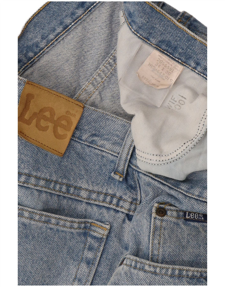 Lee Mens Straight Jeans W34 L30 Blue Cotton