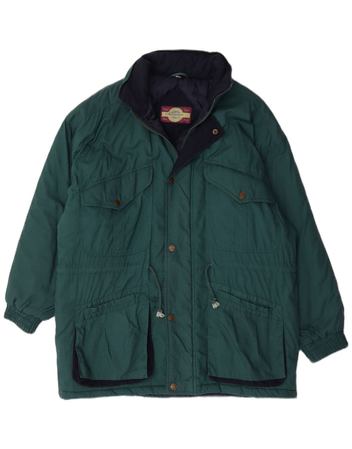 Ανδρικό μπουφάν Hurricane Loose Fit padded UK 38 Βαμβακερό μεσαίο πράσινο