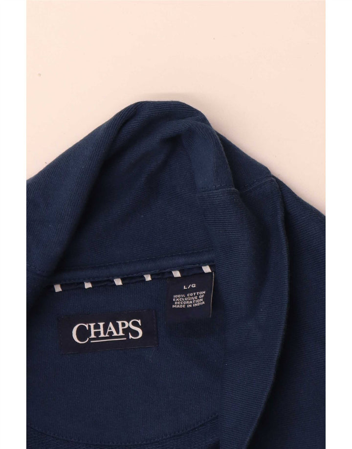 Chaps Ανδρική αθλητική φόρμα Top Jacket Large Navy Blue από βαμβάκι