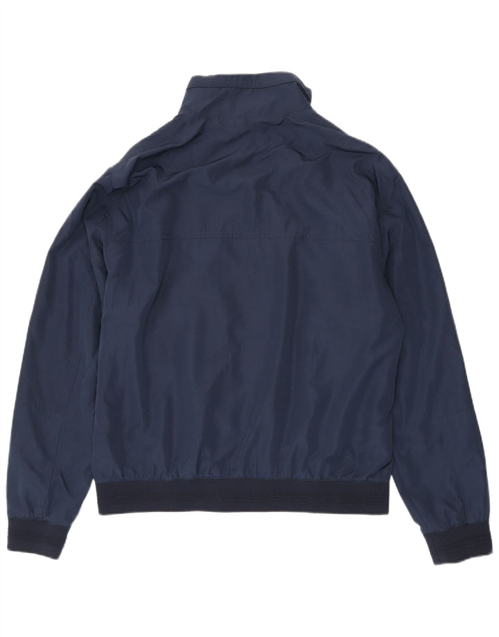 Zara Ανδρικό Bomber Jacket UK 42 XL Navy Blue Polyester