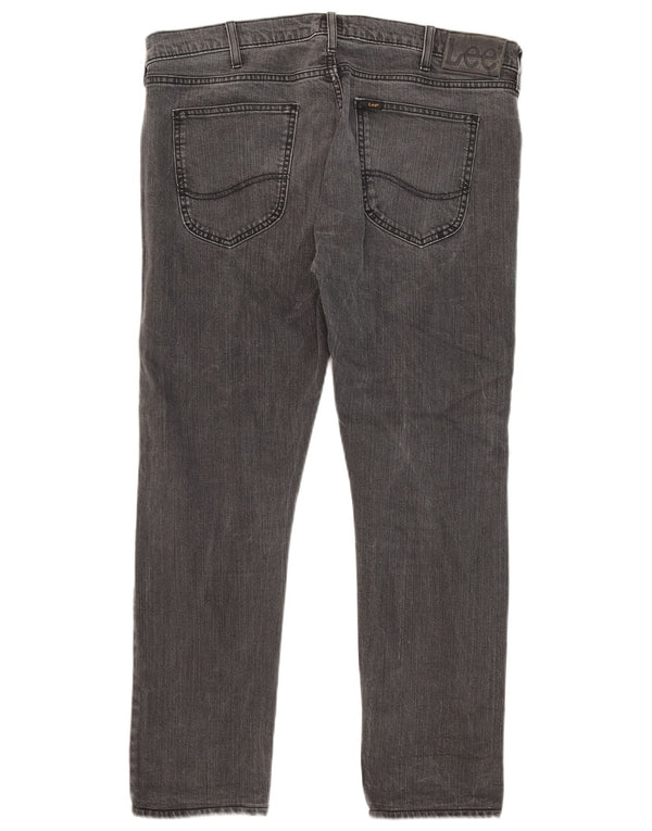 Lee Mens Luke Slim Jeans W36 L28 Γκρι βαμβακερό
