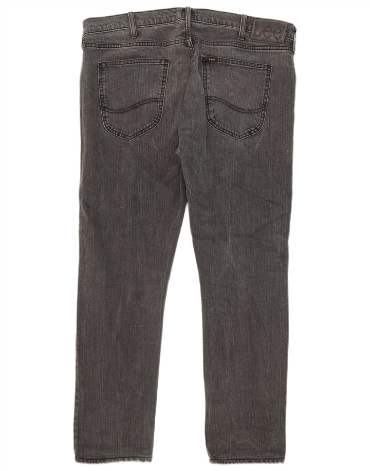 Lee Mens Luke Slim Jeans W36 L28 Γκρι βαμβακερό
