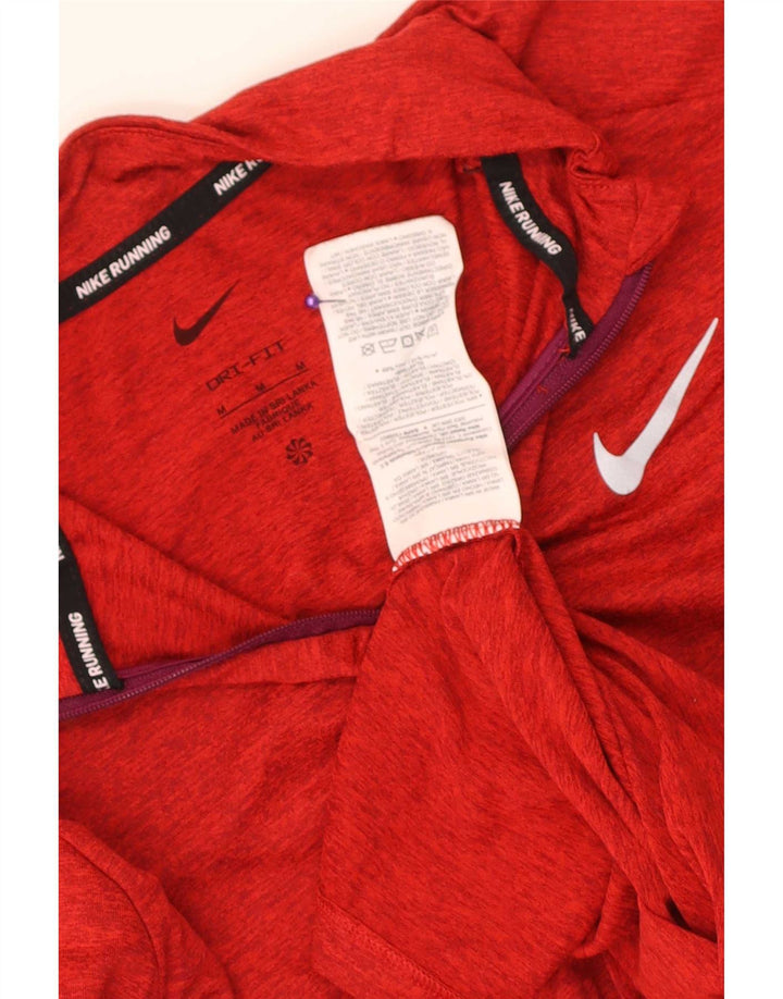 Ανδρική φόρμα Nike Dri Fit με φερμουάρ πουλόβερ με φόρμα με μεσαίο κόκκινο χρώμα