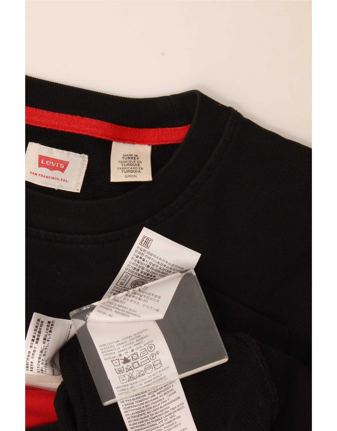 Ανδρικό γραφικό φούτερ Levi's Small Black Colourblock Βαμβακερό