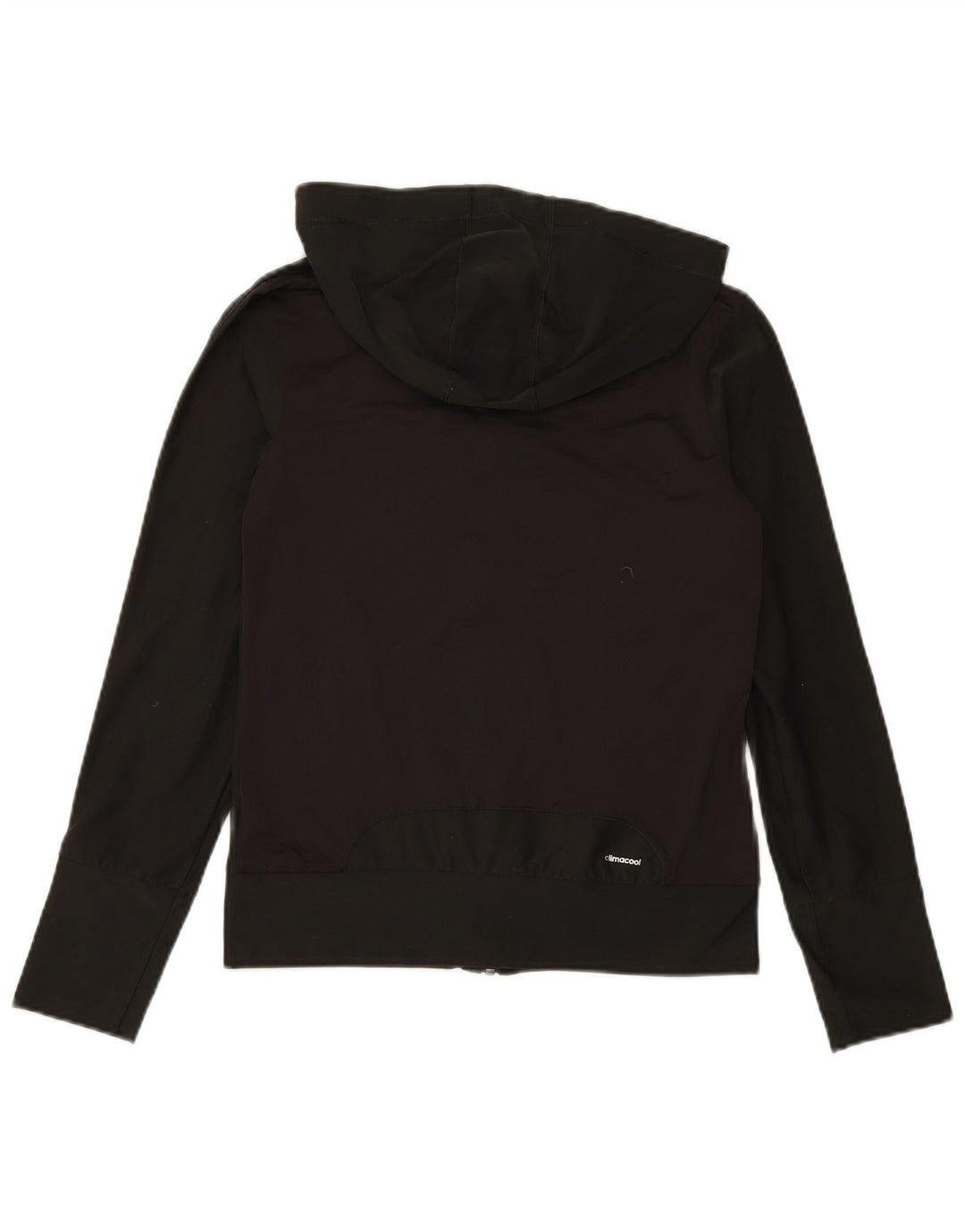ADIDAS Womens Climacool Zip Hoodie Sweater UK 10 Small Black Polyester