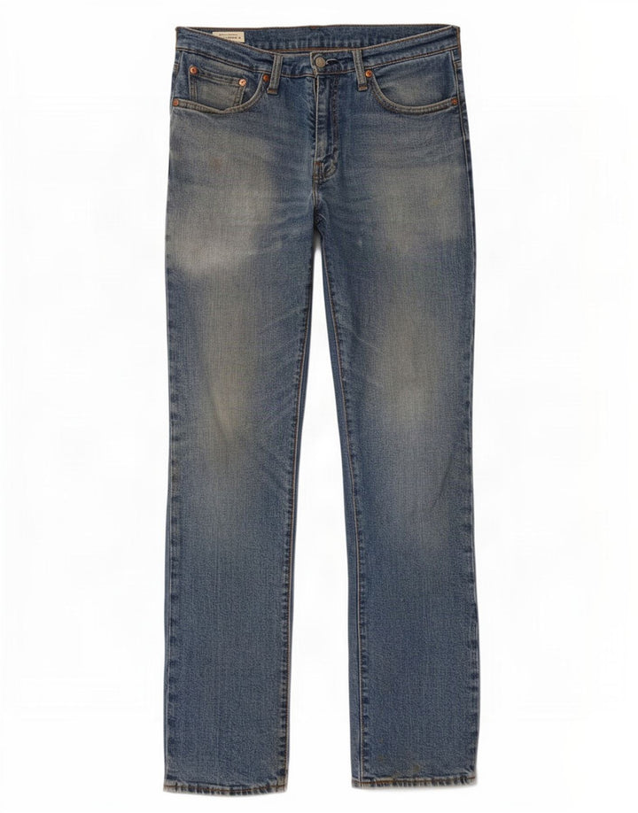 Levi's Mens 511 Slim Jeans W32 L32 Blue Cotton