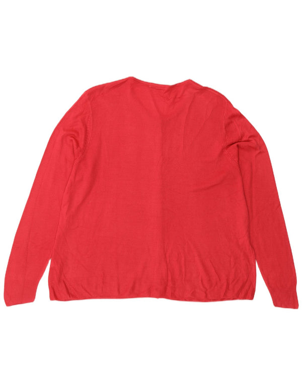 Marks & Spencer Γυναικεία Ζακέτα πουλόβερ UK 22 3XL Ροζ