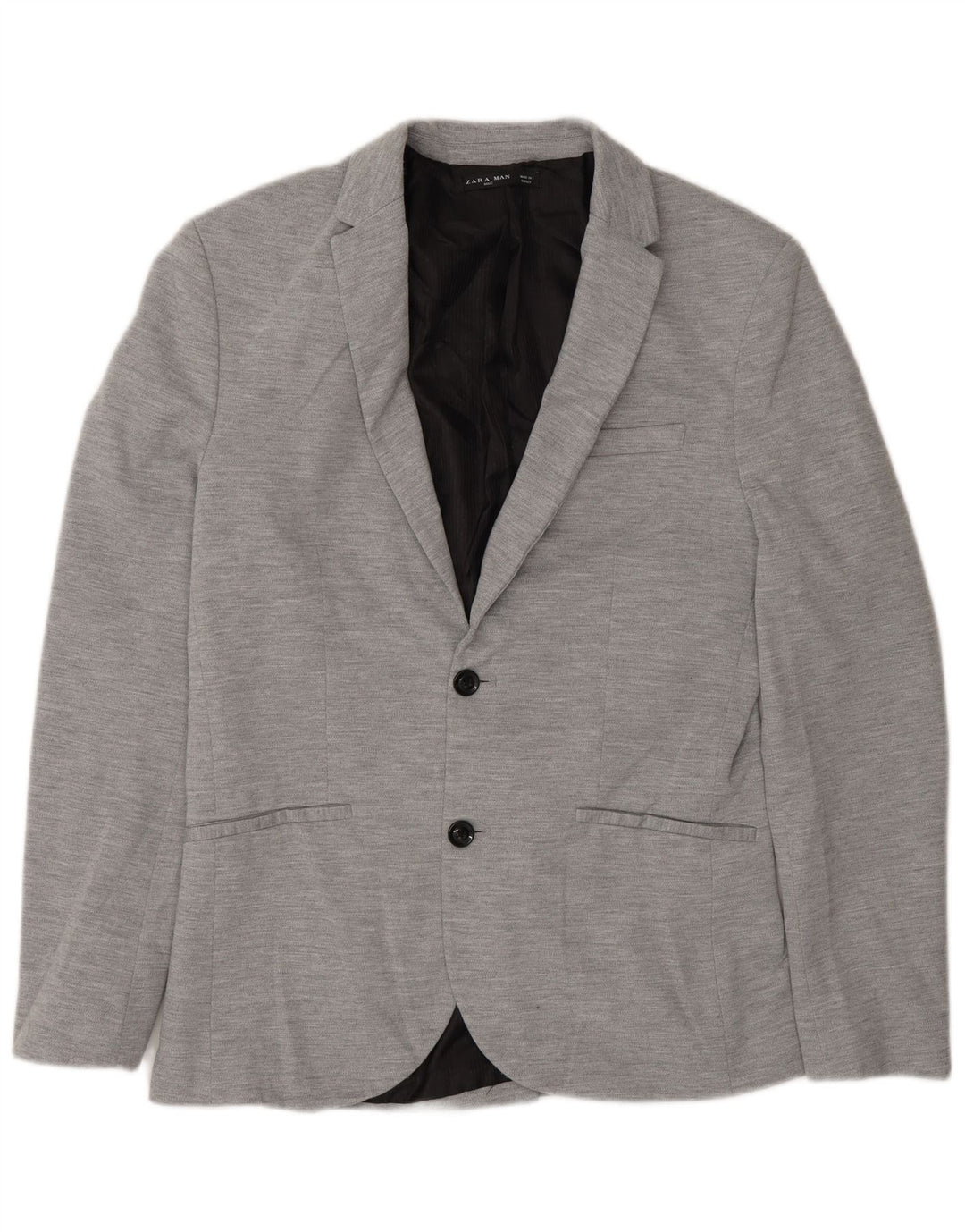 Zara Ανδρικό σακάκι blazer 2 κουμπιών UK 40 Large Grey
