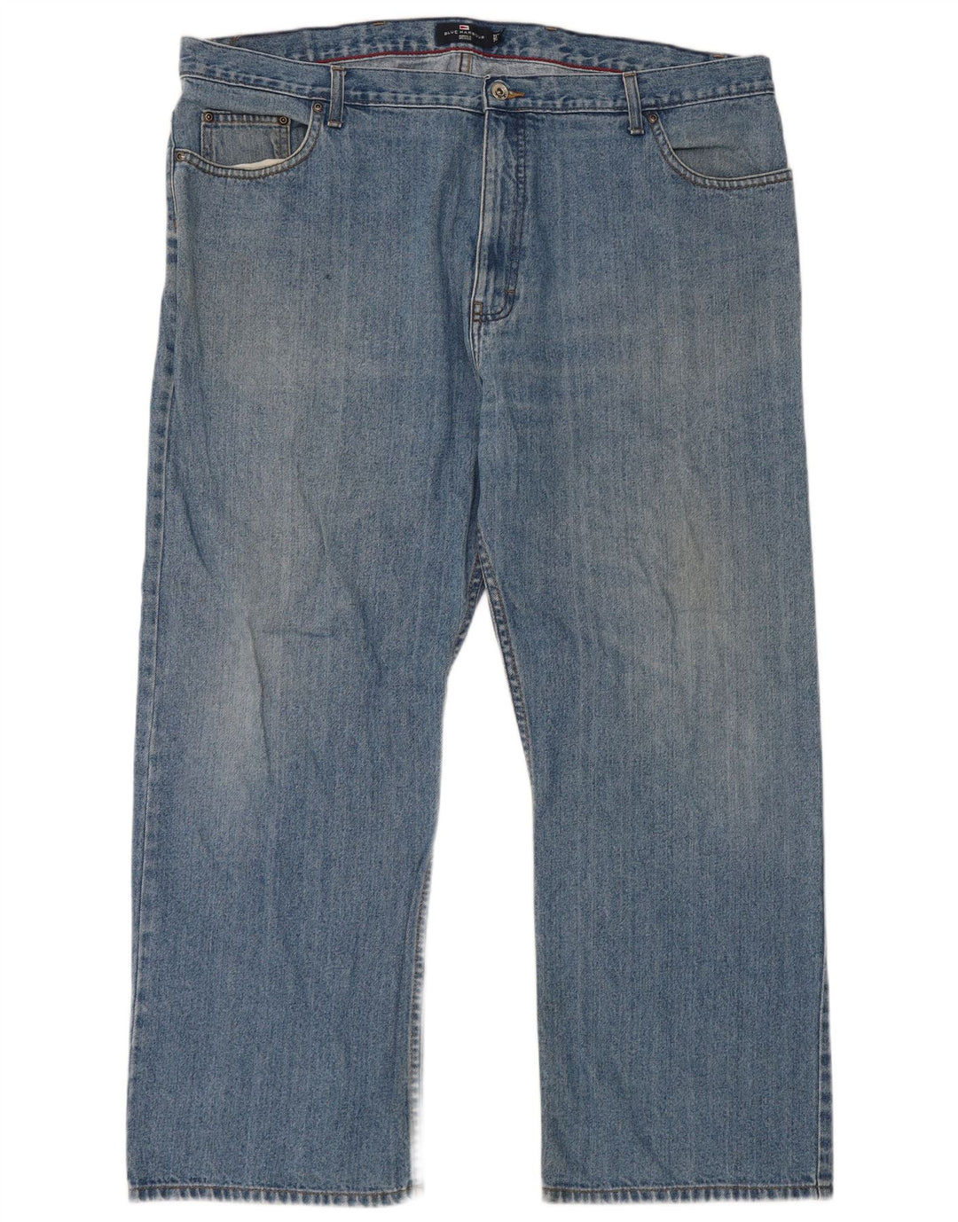 Marks & Spencer Mens Blue Harbor Straight Jeans W44 L29 Βαμβακερό