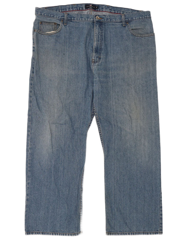 Marks & Spencer Mens Blue Harbor Straight Jeans W44 L29 Βαμβακερό
