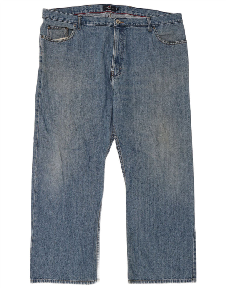 Marks & Spencer Mens Blue Harbor Straight Jeans W44 L29 Βαμβακερό