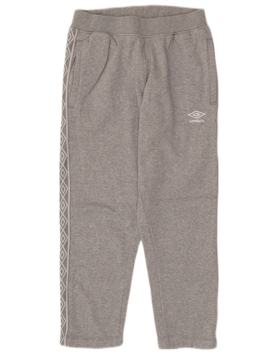 Ανδρική αθλητική φόρμα UMBRO Graphic Crop Παντελόνι Γκρι Βαμβακερό